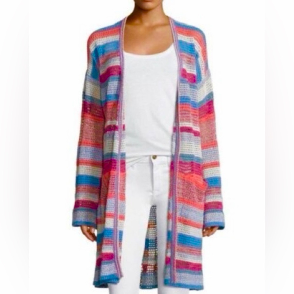 NWT Zadig & Voltaire “Celia Ho” Multicolor Striped Cardigan